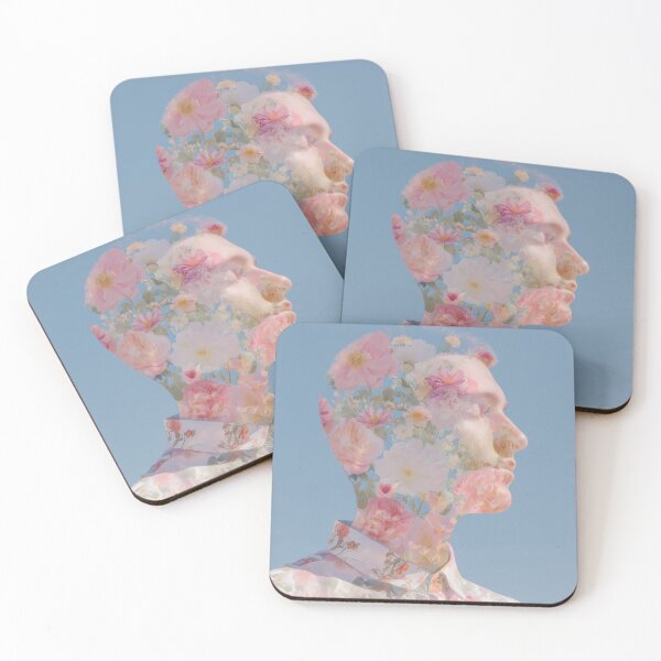 Item preview, Floral Double Exposure Portrait in Soft Pastel Colors designed and sold by Mindrender.