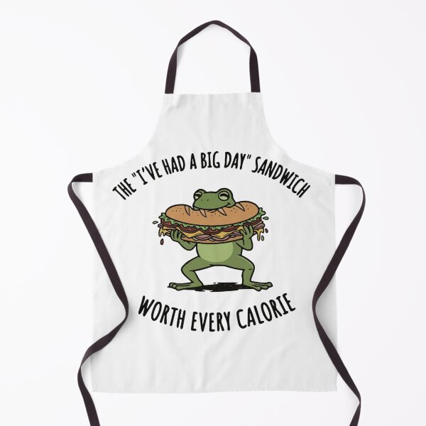 Item preview, Hungry Frog Eating Giant Sub Sandwich designed and sold by Floomart.