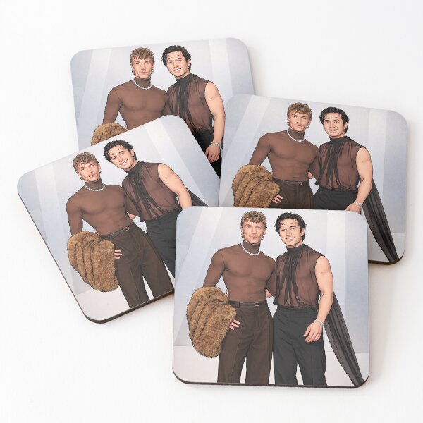 Item preview, Hudson Williams and Connor Storrie from Heated Rivalry Chic at the Oscars (fan art) designed and sold by PopCultureAndStuff.