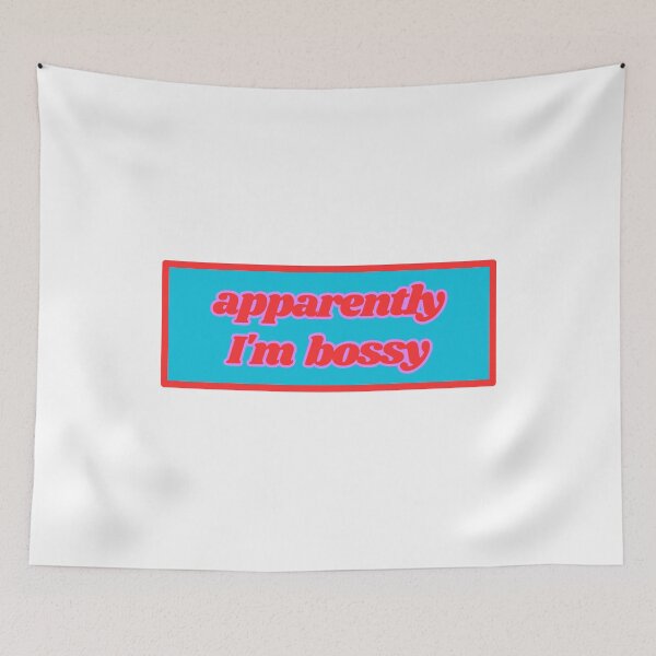 Item preview, Quotes: apparently I'm bossy, statement, phrase, Humor  designed and sold by AASparksDesigns.