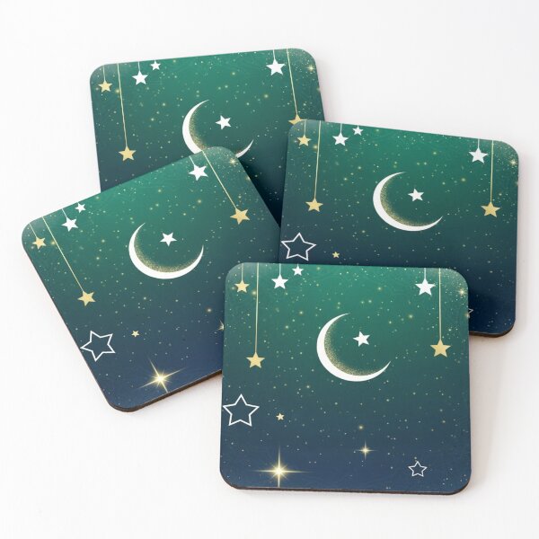 Item preview, Crescent Moon Starry Night designed and sold by LyssasMindArt.