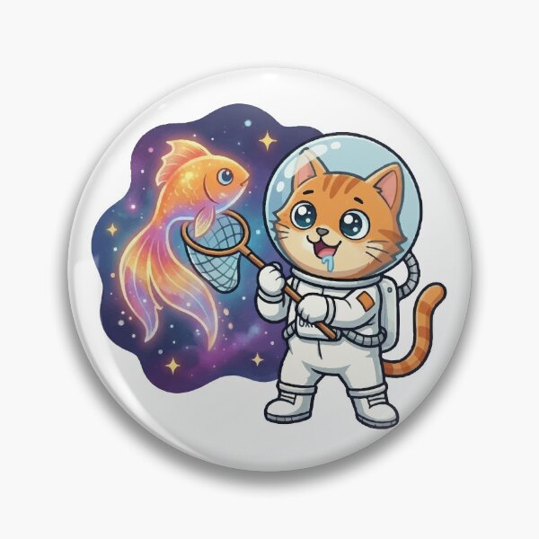 Item preview, Astroren Catching a Glowing Space Fish designed and sold by VisioraCreative.