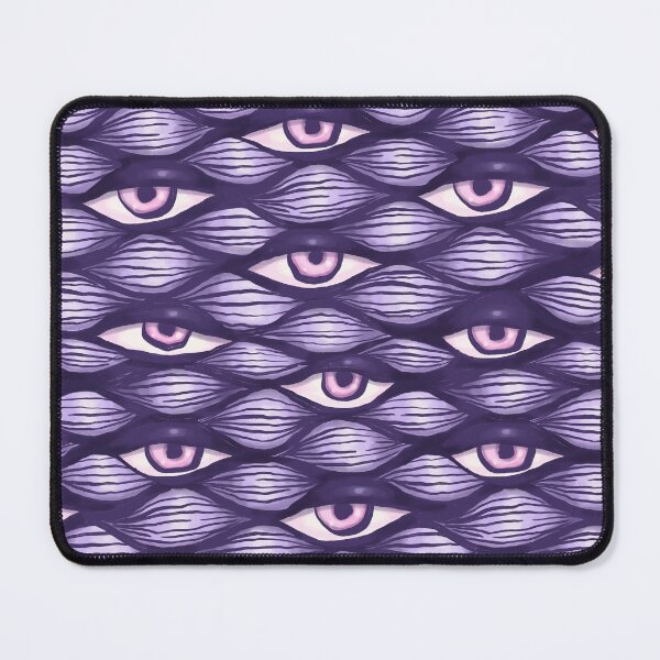 Item preview, Whimsigoth Eye Waves - Haunting Purple and Pink Weirdcore Pattern designed and sold by Boriana Giormova.