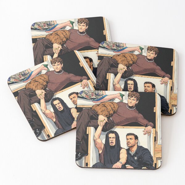 Item preview, Hudson Williams, Connor Storrie and François Arnaud from heated rivalry at the Oscars (fan art) designed and sold by PopCultureAndStuff.