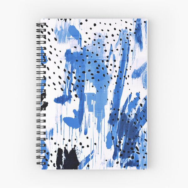 Item preview, Contemporary Blue, White And Black Abstract Minimalist Art designed and sold by DEC02.