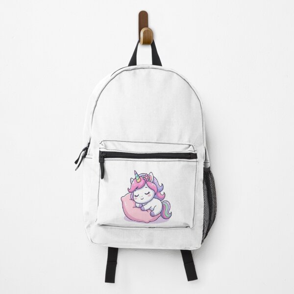 Item preview, Kawaii Napping Unicorn on Pillow designed and sold by Ella_Sketch.