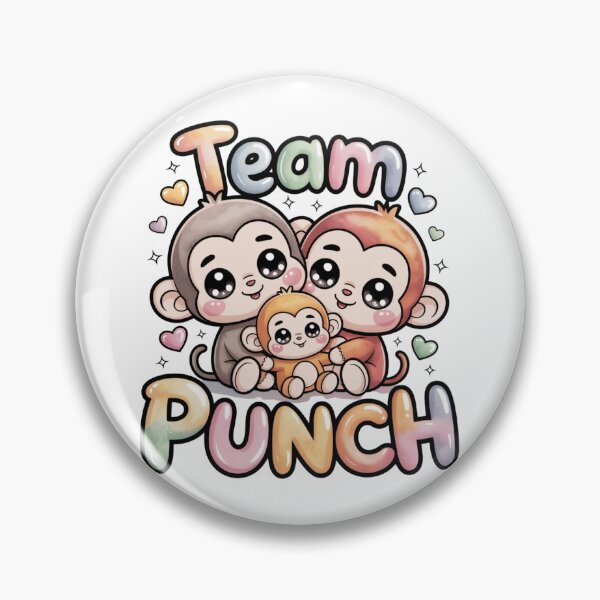 Item preview, Team Punch – Kawaii Three Monkey Family Mama Papa Baby Watercolor Pastel Graphic Tee | Family Shirt designed and sold by DarylWelsh2024.
