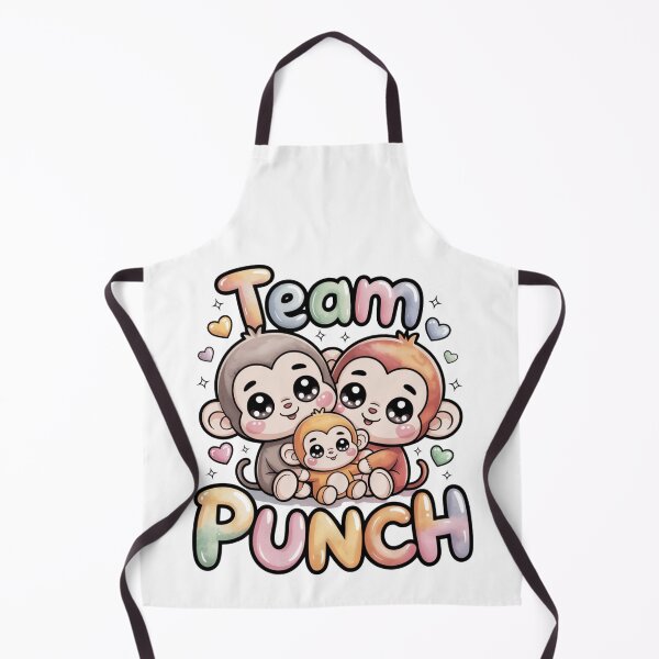 Item preview, Team Punch – Kawaii Three Monkey Family Mama Papa Baby Watercolor Pastel Graphic Tee | Family Shirt designed and sold by DarylWelsh2024.