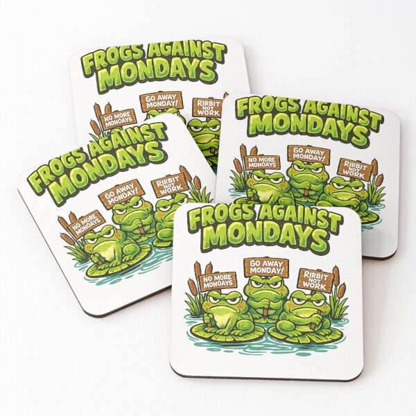 Item preview, Frogs Against Mondays Anti Monday Work Week Employee designed and sold by Pawsome Quotes.