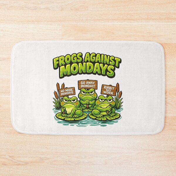 Item preview, Frogs Against Mondays Anti Monday Work Week Employee designed and sold by Pawsome Quotes.