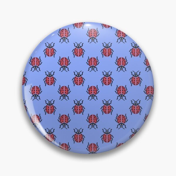 Item preview, Seamless Ladybug Pattern on Periwinkle Background designed and sold by Pevkay97.