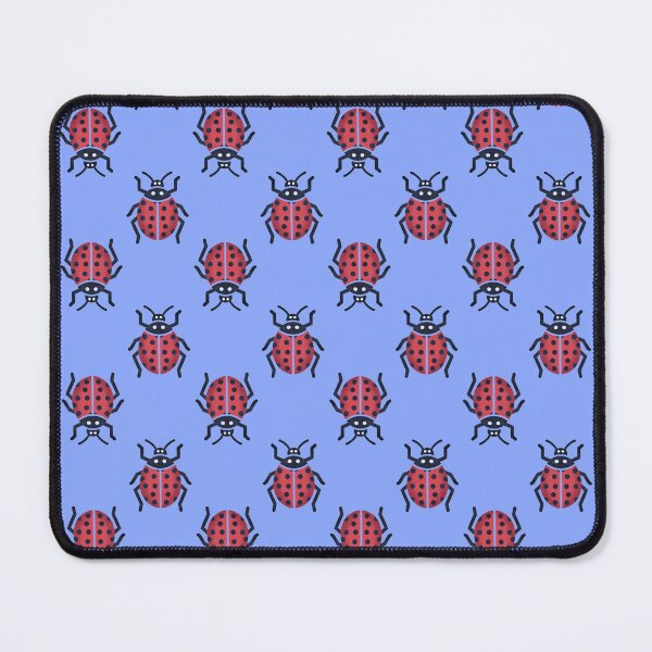 Item preview, Seamless Ladybug Pattern on Periwinkle Background designed and sold by Pevkay97.