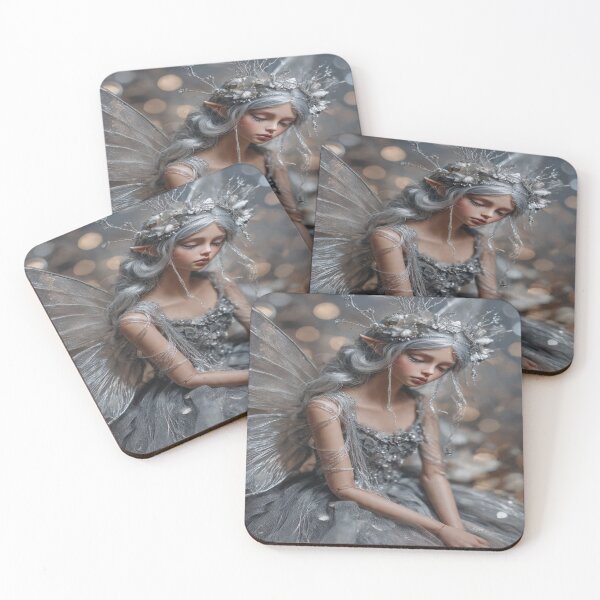 Item preview, Sleeping silver fairy designed and sold by Generational AI art.