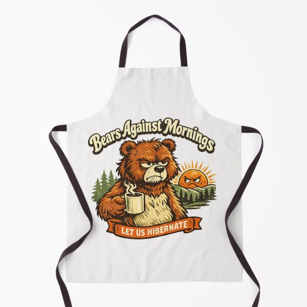 Item preview, Bears Against Mornings Let Us Hibernate Grumpy Coffee Lover designed and sold by Pawsome Quotes.