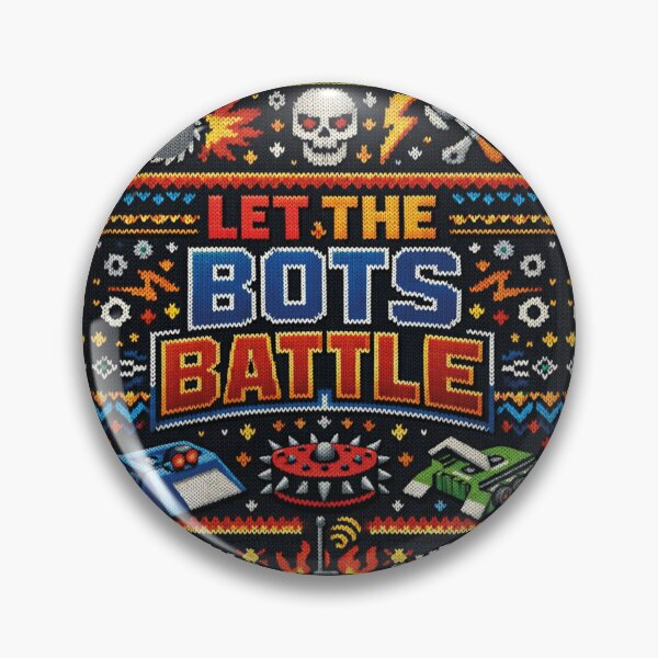 Item preview, Let the Bots Battle – Exciting robot competition in a Fair Isle knitting pattern designed and sold by Mauswohn.