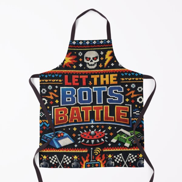Item preview, Let the Bots Battle – Exciting robot competition in a Fair Isle knitting pattern designed and sold by Mauswohn.
