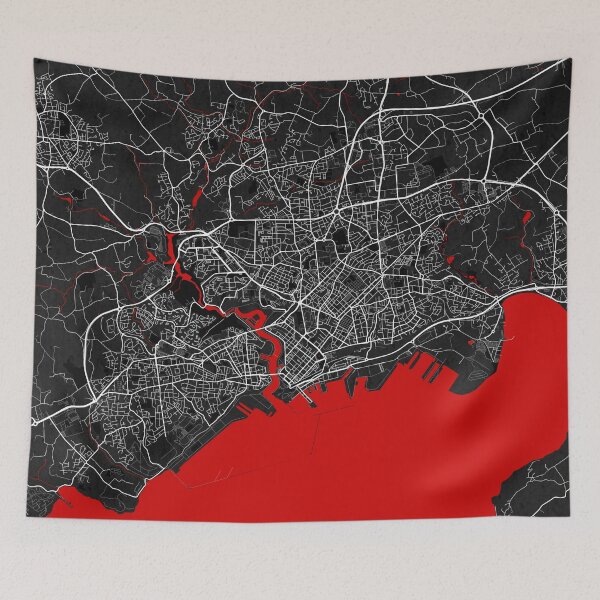 Item preview, Brest City Map of Brittany, France - Oriental designed and sold by deMAP.