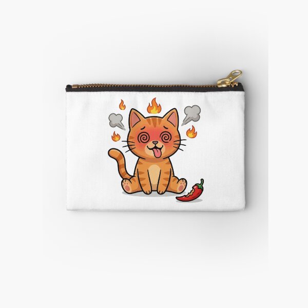 Item preview, Spicy Orange Cat Burning Reaction designed and sold by VisioraCreative.