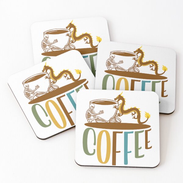 Item preview, Coffee & Dragons – Cute Fantasy Dragon Drinking Coffee | Cozy Aesthetic Dragon Lover Gift designed and sold by Anasalseady.