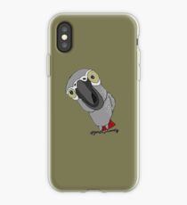 The funny African Grey. iPhone Case