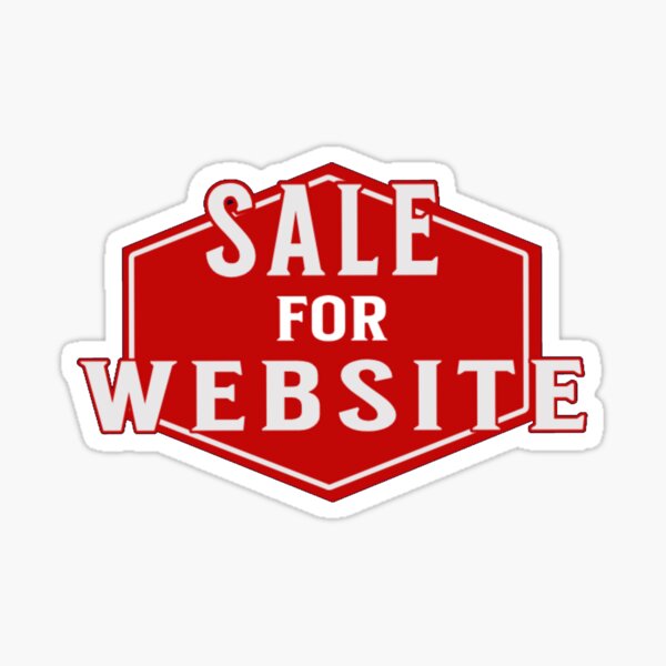 Website for Sale Sticker