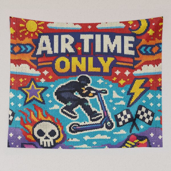 Item preview, Air Time Only – Stunt Scooter Freestyle in a colorful Fair Isle knit pattern designed and sold by Mauswohn.