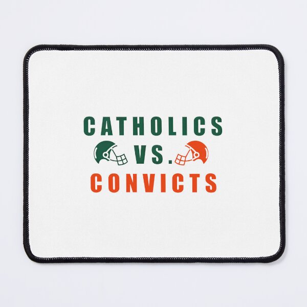 Item preview, Catholics Vs. Convicts Retro Distressed Style 1988 Football Game designed and sold by jimfarrepo.
