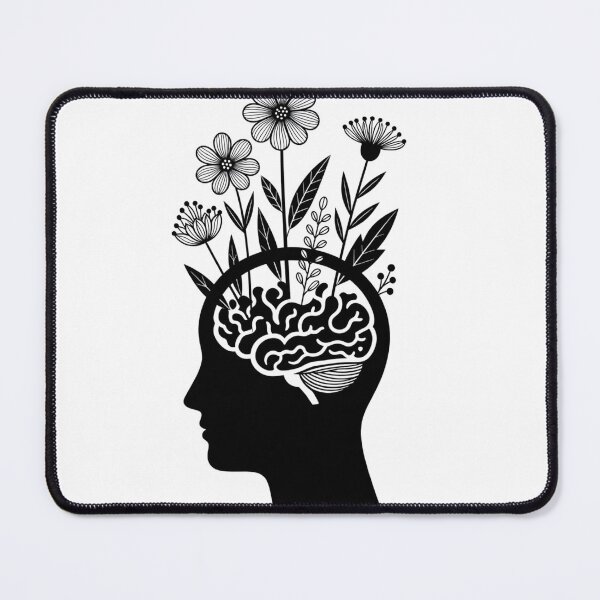 Item preview, Growth Mindset - Floral Human Brain Art designed and sold by SoloviiShop.