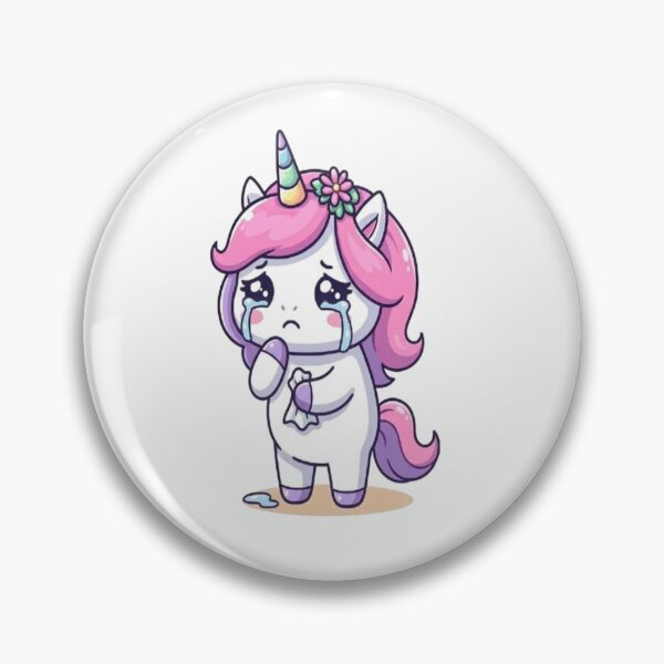Item preview, Kawaii Sad Crying Unicorn designed and sold by Ella_Sketch.