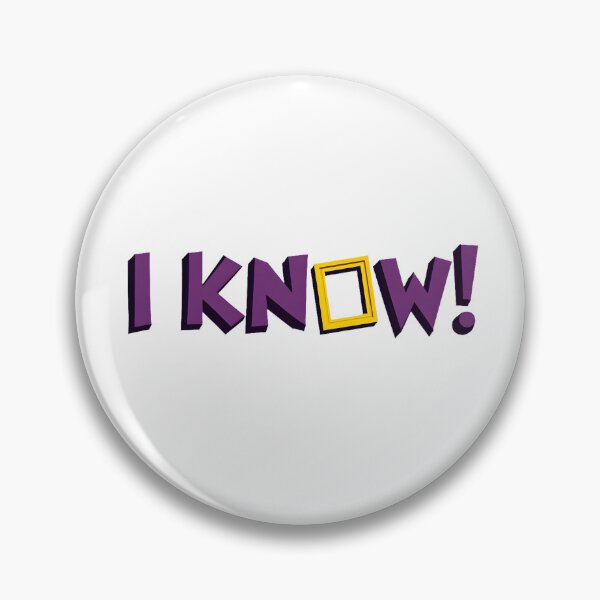 Item preview, I KNOW! – FRIENDS Inspired Monica Geller Quote with Yellow Frame | Funny Pop‑Culture Sticker & Tee designed and sold by Nene's design.