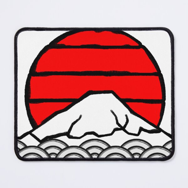Item preview, Fuji HiNoMaru WavesWhite White_BG designed and sold by LindenmannArts.