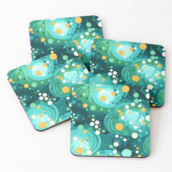 Item preview, Cool Green And Aqua Sophisticated Swirls Abstract Designs  designed and sold by DEC02.