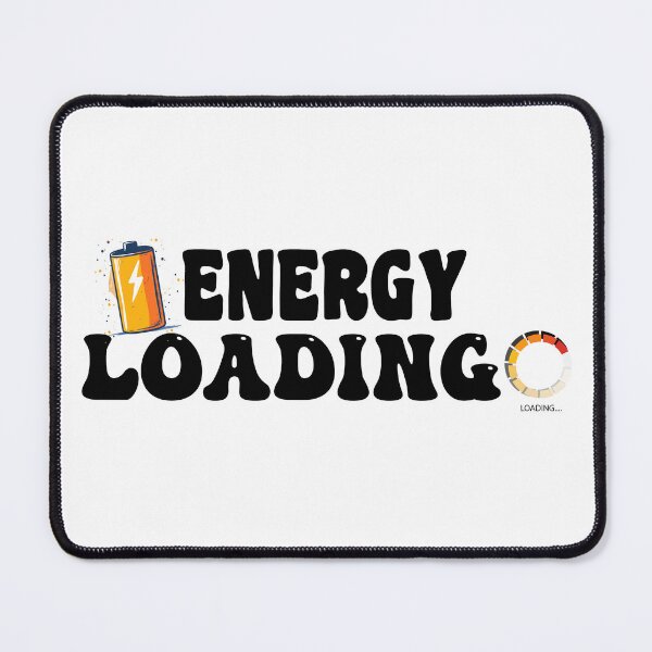 Item preview, Energy Loading Vintage Retro Funny Quote Aesthetic Graphic designed and sold by knag_sunpetal.