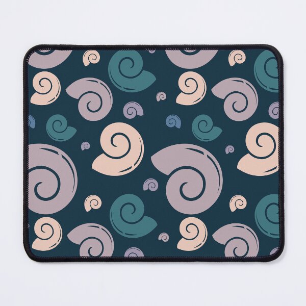 Item preview, Seamless Seashell Pattern on Deep Blue Background designed and sold by Pevkay97.