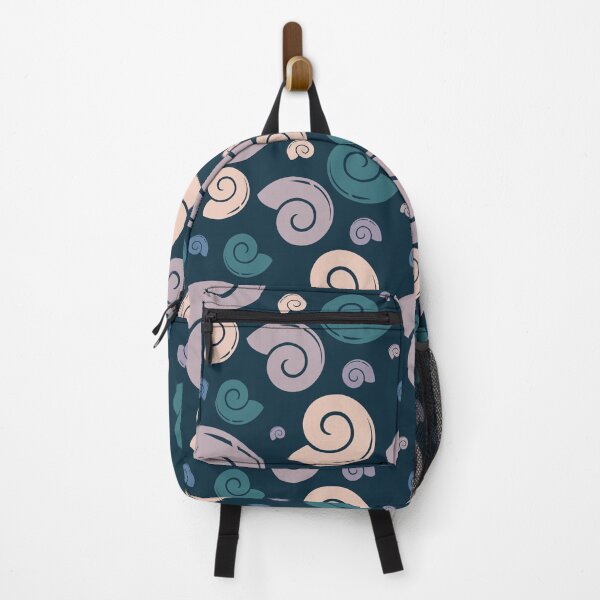 Item preview, Seamless Seashell Pattern on Deep Blue Background designed and sold by Pevkay97.