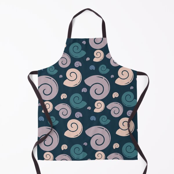 Item preview, Seamless Seashell Pattern on Deep Blue Background designed and sold by Pevkay97.