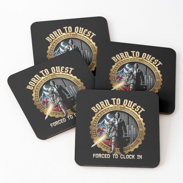 Item preview, Born to Quest Office Fantasy Humor for Desk Workers designed and sold by ZuToMi.