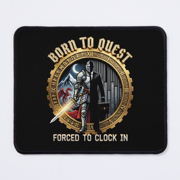 Item preview, Born to Quest Office Fantasy Humor for Desk Workers designed and sold by ZuToMi.