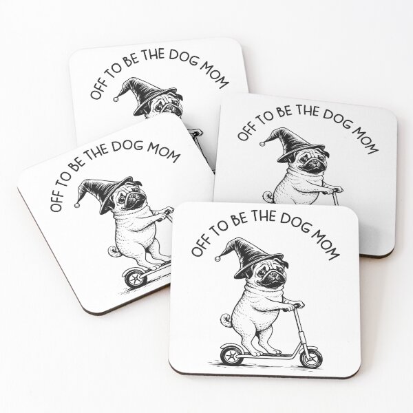 Item preview, Off to Be the Dog Mom Funny Pet Lover Gift Dog Owner Mom Life Cute Puppy Mom Quotes Pet Adoption Dog Lover Humor designed and sold by gunaone-design.
