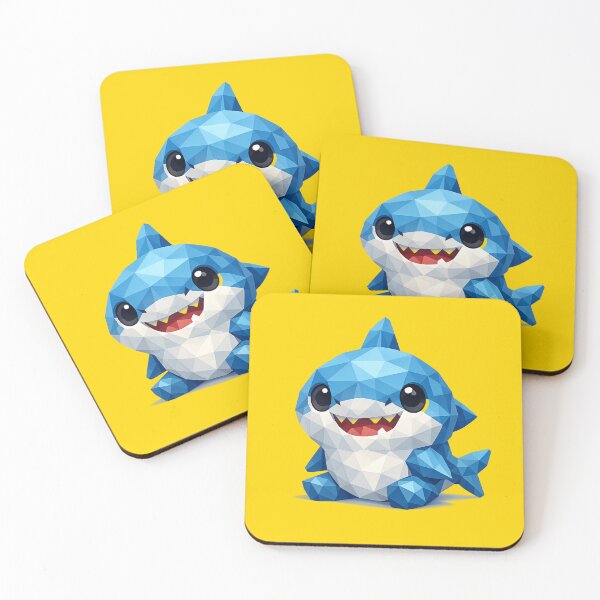 Item preview, Cute Low Poly Geometric Shark Illustration designed and sold by AndreBarnard.