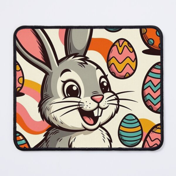 Item preview, Retro Groovy Easter Bunny – 70s Psychedelic Spring Design designed and sold by PixelVibe782.