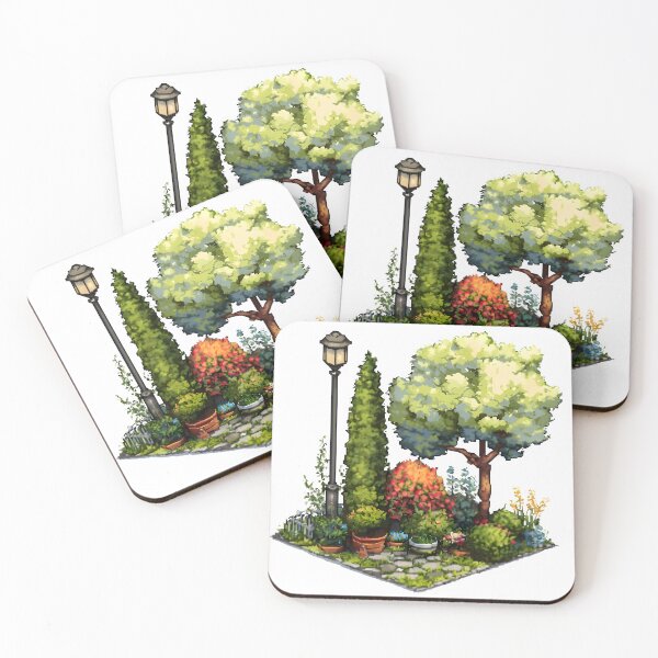 Item preview, Retro pixel art garden  designed and sold by Newrealis.