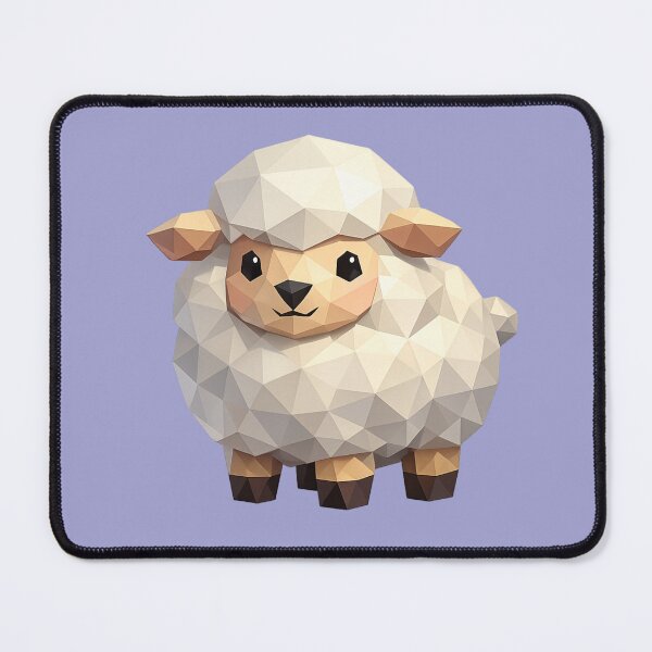 Item preview, Cute Low Poly Geometric Sheep Illustration designed and sold by AndreBarnard.