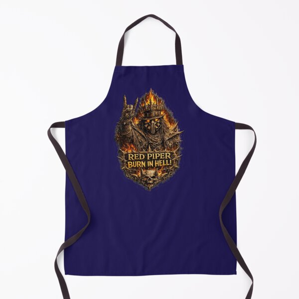 Item preview, Red Piper Burn In Hell – Dark Fantasy Metal Mascot Design designed and sold by RedPiperStudio.
