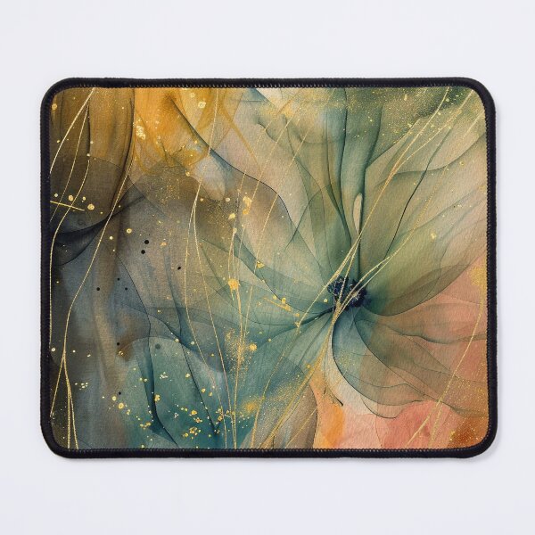 Item preview, Pastel Blue-Green, Yellow, And Pink Abstract Floral  designed and sold by DEC02.