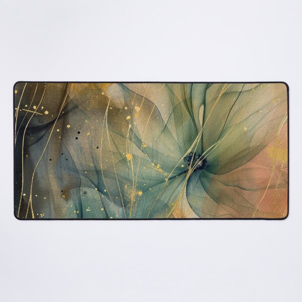 Item preview, Pastel Blue-Green, Yellow, And Pink Abstract Floral designed and sold by DEC02.