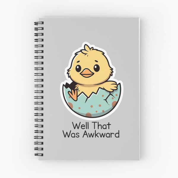 Item preview, Funny Easter Chick “Well That Was Awkward” – Cute Cartoon Chick designed and sold by PixelVibe782.