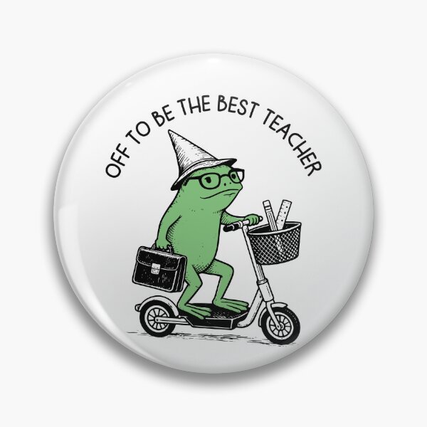 Item preview, Off to Be the Best Teacher Funny Meme Frog Teacher Life Gift, Educator Humor, Classroom Staff Apparel, Frog Lover Teacher Design, Teacher Appreciation designed and sold by gunaone-design.