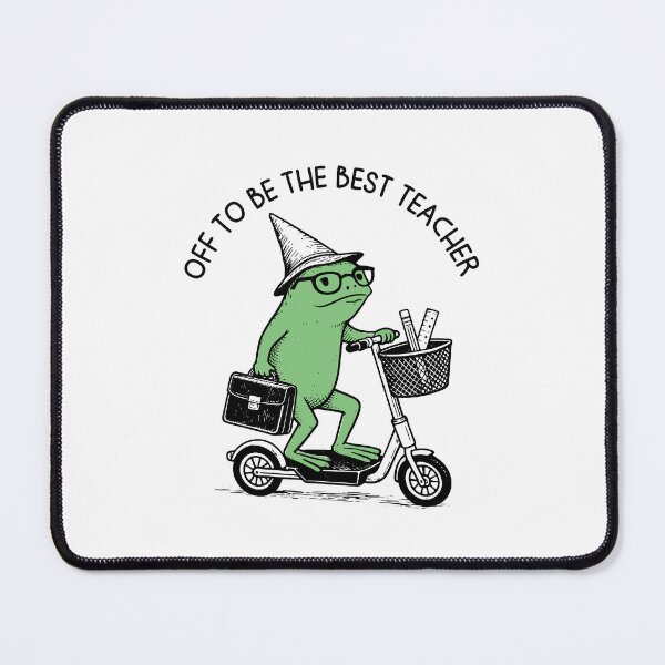 Item preview, Off to Be the Best Teacher Funny Meme Frog Teacher Life Gift, Educator Humor, Classroom Staff Apparel, Frog Lover Teacher Design, Teacher Appreciation designed and sold by gunaone-design.
