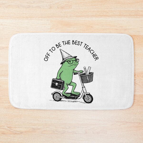 Item preview, Off to Be the Best Teacher Funny Meme Frog Teacher Life Gift, Educator Humor, Classroom Staff Apparel, Frog Lover Teacher Design, Teacher Appreciation designed and sold by gunaone-design.